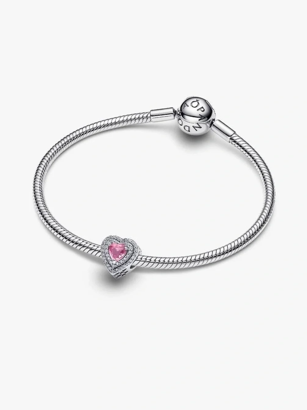 Pandora Sparkling Leveled Hearts Charm